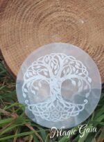 Plateau de rechargement sélénite arbre de vie – Image 4