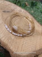 Bracelet semainier love quartz rose en acier inoxydable – Image 3