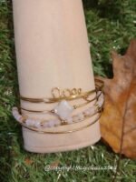 Bracelet semainier love quartz rose en acier inoxydable – Image 6