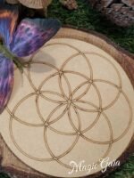 Plateau en bois graine de vie - 15 cm – Image 3