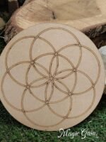 Plateau en bois graine de vie - 15 cm