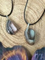 Pendentif agate de botswana