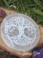 Plateau de rechargement sélénite arbre de vie – Image 6