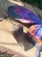 Pendule pierre de lune noire