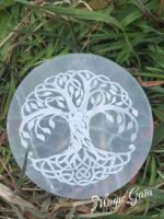 Plateau de rechargement sélénite arbre de vie – Image 5