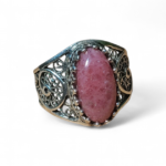 Bague rhodonite en filigrane argent 925 – Image 2