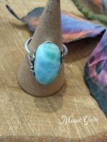 Bague larimar argent 925 réglable – Image 5