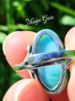 Bague larimar argent 925 réglable – Image 6