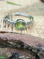 Bague péridot facetté - réglable – Image 6