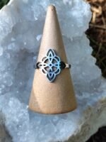 Bague noeud de sorcière en acier inoxydable