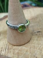 Bague péridot facetté - réglable – Image 3