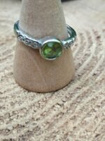 Bague péridot facetté - réglable – Image 5
