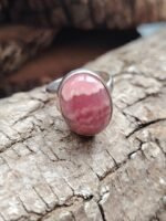 Bague rhodochrosite argent 925 réglable – Image 6