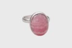 Bague rhodochrosite argent 925 réglable – Image 2