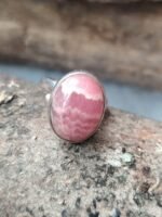 Bague rhodochrosite argent 925 réglable – Image 3