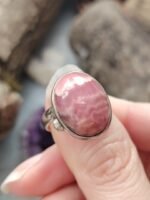 Bague rhodochrosite argent 925 réglable – Image 5