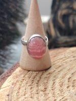Bague rhodochrosite argent 925 réglable – Image 4