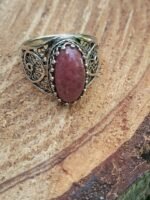 Bague rhodonite en filigrane argent 925 – Image 5