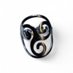 Bague triskell réglable en acier inoxydable – Image 2