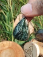 Pendentif séraphinite en argent 925 pierre naturelle – Image 6
