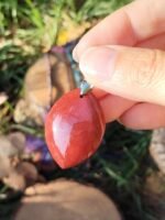 Pendentif jaspe rouge naturelle – Image 4