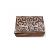 Boîte à bijoux en bois sculpté “gaïa – déesse de la terre” – Image 2