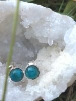 Boucles d’oreilles apatite en argent 925 – Image 4