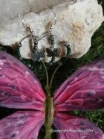 Boucles d'oreilles papillon malachite – Image 3