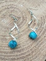 Boucle d'oreilles apatite - 10 mm – Image 5