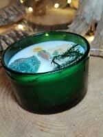 Bougie magique avec fleurs et jade brut – Image 6