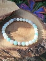 Bracelet amazonite multicolore - 6 mm
