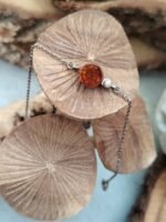 Bracelet argent ambre baltique cognac et argent 925 rhodié – Image 4