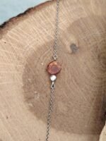 Bracelet argent ambre baltique cognac et argent 925 rhodié – Image 6