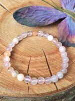 Bracelet agate fleur de cerisier