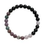 Bracelet tourmaline multicolore 6 mm – Image 2