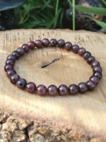 Bracelet grenat - 6 mm – Image 3