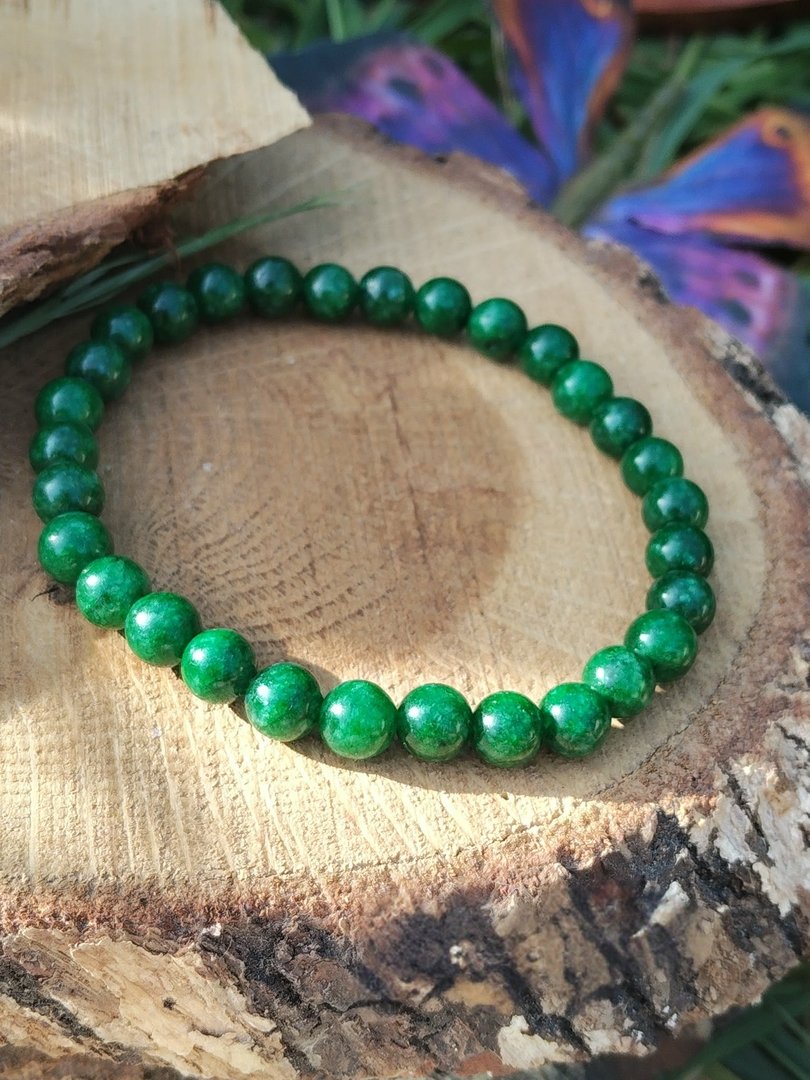 Bracelet jade africain - 6 mm – Image 4