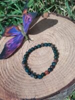 Bracelet jaspe héliotrope - 6 mm – Image 5