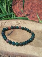 Bracelet jaspe héliotrope - 6 mm – Image 3