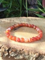 Bracelet cornaline - 6 mm – Image 5