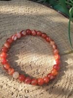 Bracelet cornaline - 6 mm – Image 4