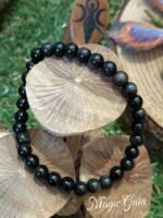 Bracelet obsidienne œil céleste - 6 mm