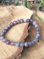 Bracelet tourmaline rose sur eudialyte