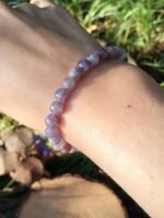 Bracelet tourmaline rose sur eudialyte – Image 6