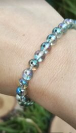 Bracelet aqua aura - 6 mm – Image 3