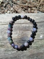 Bracelet tourmaline multicolore 6 mm