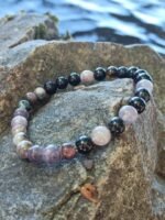 Bracelet tourmaline multicolore 6 mm – Image 3