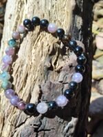 Bracelet tourmaline multicolore 6 mm – Image 4