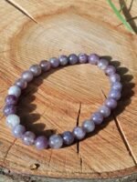 Bracelet tourmaline rose sur eudialyte – Image 3