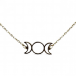 Bracelet triple lune doré en acier inoxydable – Image 2